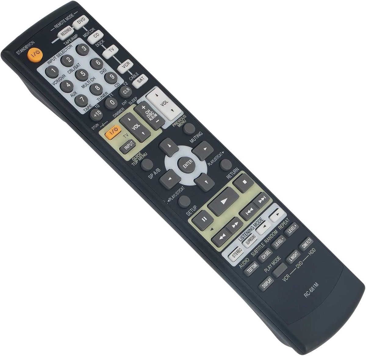 Afstandsbediening - Receiver Bediening - Thuisbioscoop - Ergonomisch Ontwerp - 20cm - Zwart