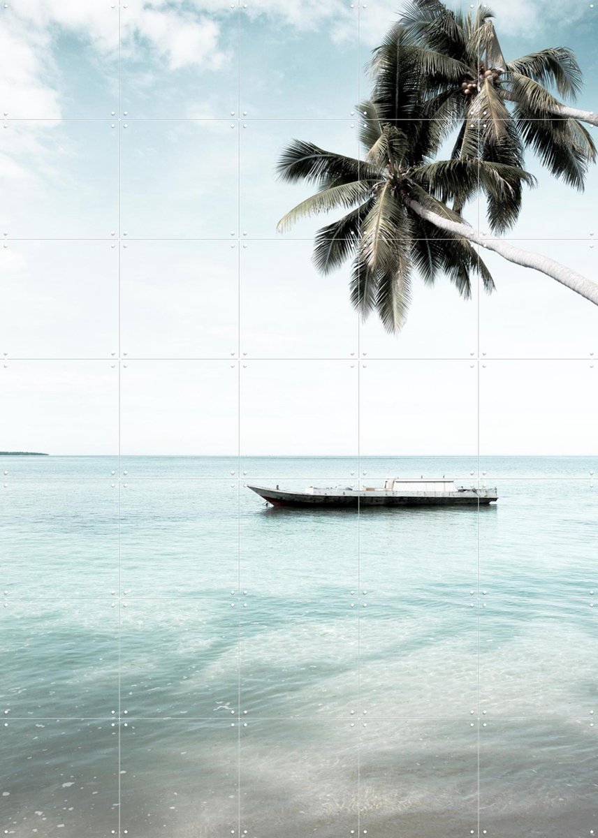IXXI Tropical Island, Photolovers - 100 x 140 cm - Gratis ophangtool - Grote wanddecoratie en posters - Minimalisme, Fotografie, Woonkamer