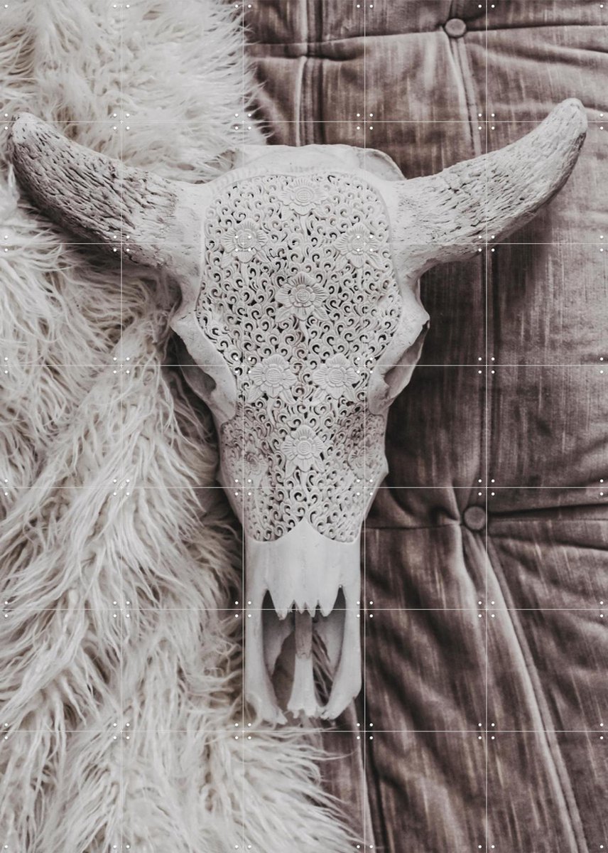 IXXI Velvet and Bone, STUDIO HANNAH LEMHOLT - 100 x 140 cm - Gratis ophangtool - Grote wanddecoratie en posters - Minimalisme, Fotografie, Gemengde