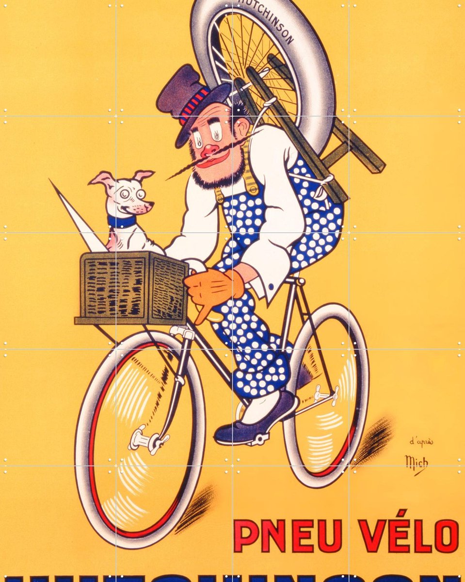 IXXI Hutchinson, Bridgeman Images - 80 x 100 cm - Gratis ophangtool - Grote wanddecoratie en posters - Illustraties, Vintage, Kleurrijk, Cartoonesk