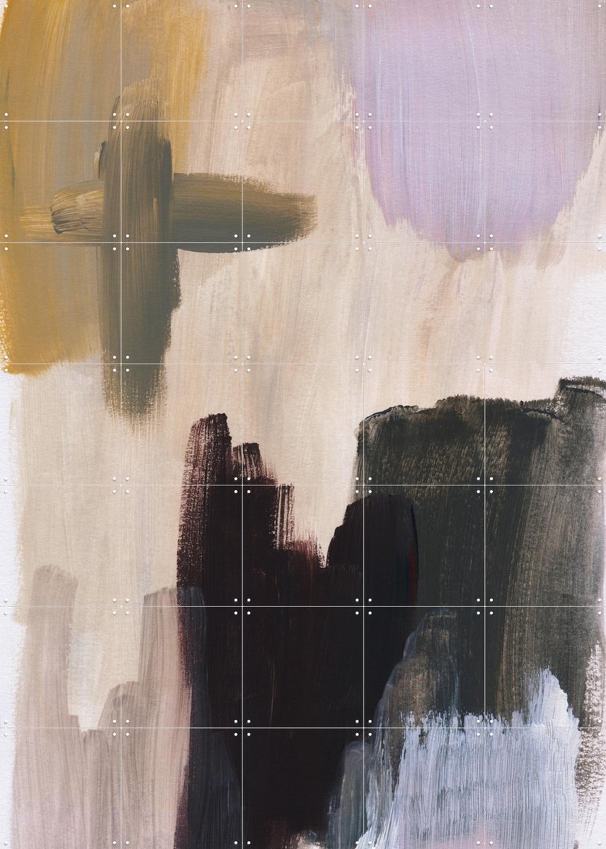 IXXI Abstract Brush Strokes 118, Mareike Böhmer - 100 x 140 cm - Gratis ophangtool - Grote wanddecoratie en posters - Grafisch Ontwerp, Kwaststreken