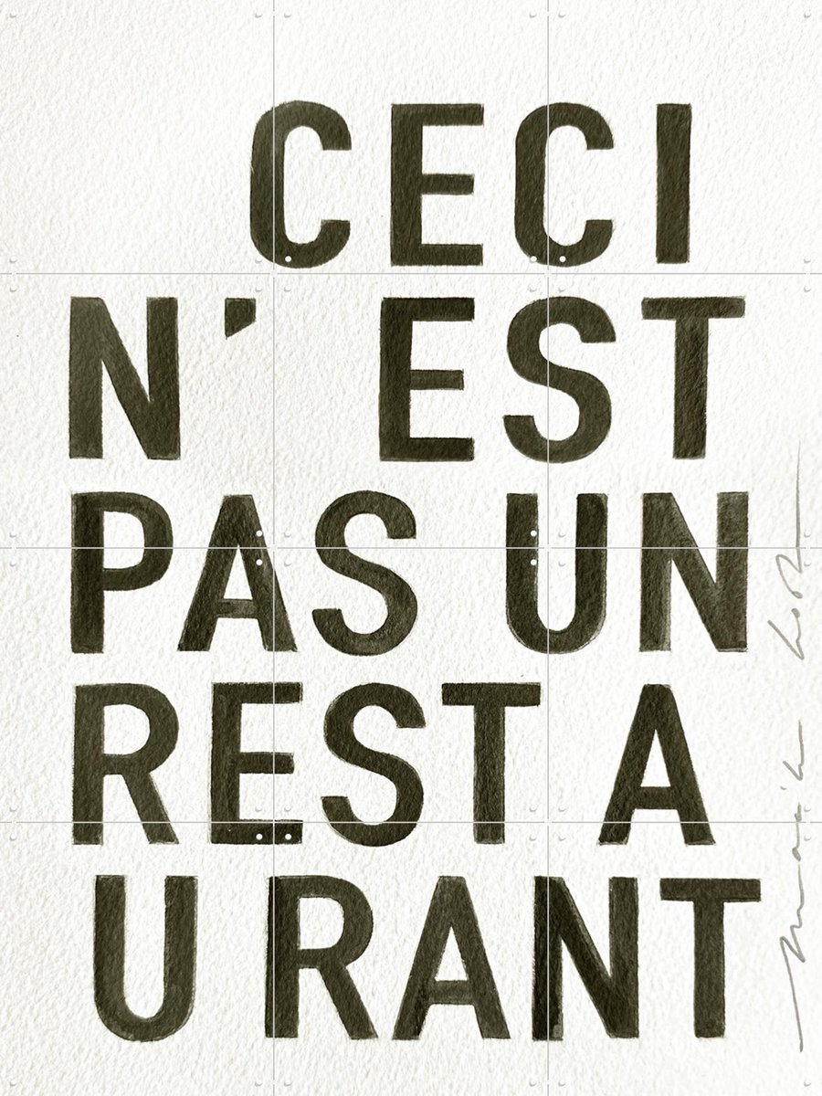 IXXI Restaurant Black, Maaike Koster & My Deer Art Shop - 60 x 80 cm - Gratis ophangtool - Grote wanddecoratie en posters - Minimalisme, Grafisch
