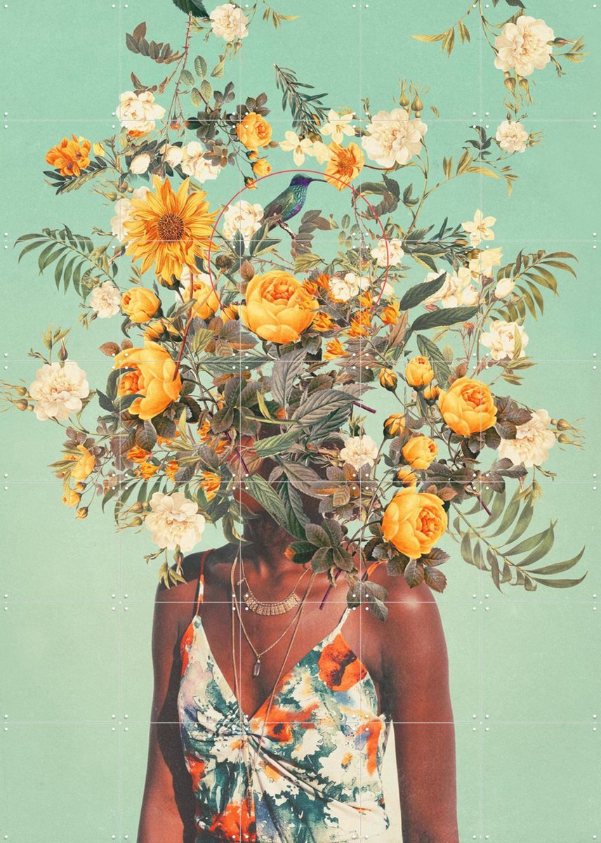 IXXI You loved me a Thousand Summers ago, Frank Moth - 100 x 140 cm - Gratis ophangtool - Grote wanddecoratie en posters - Kleurrijk, Surrealisme, Pop