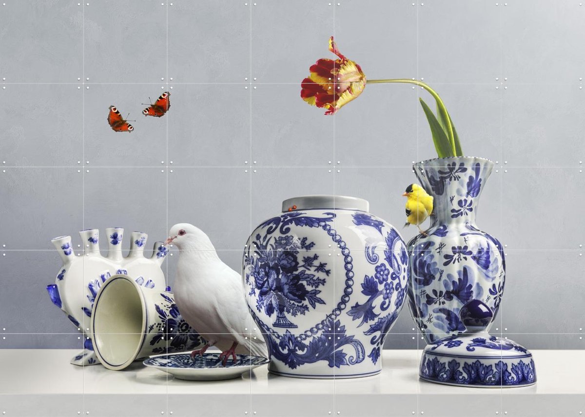 IXXI Royal white, Sander van Laar - 140 x 100 cm - Gratis ophangtool - Grote wanddecoratie en posters - Klassiek, Fotografie, Decoratieve kunsten