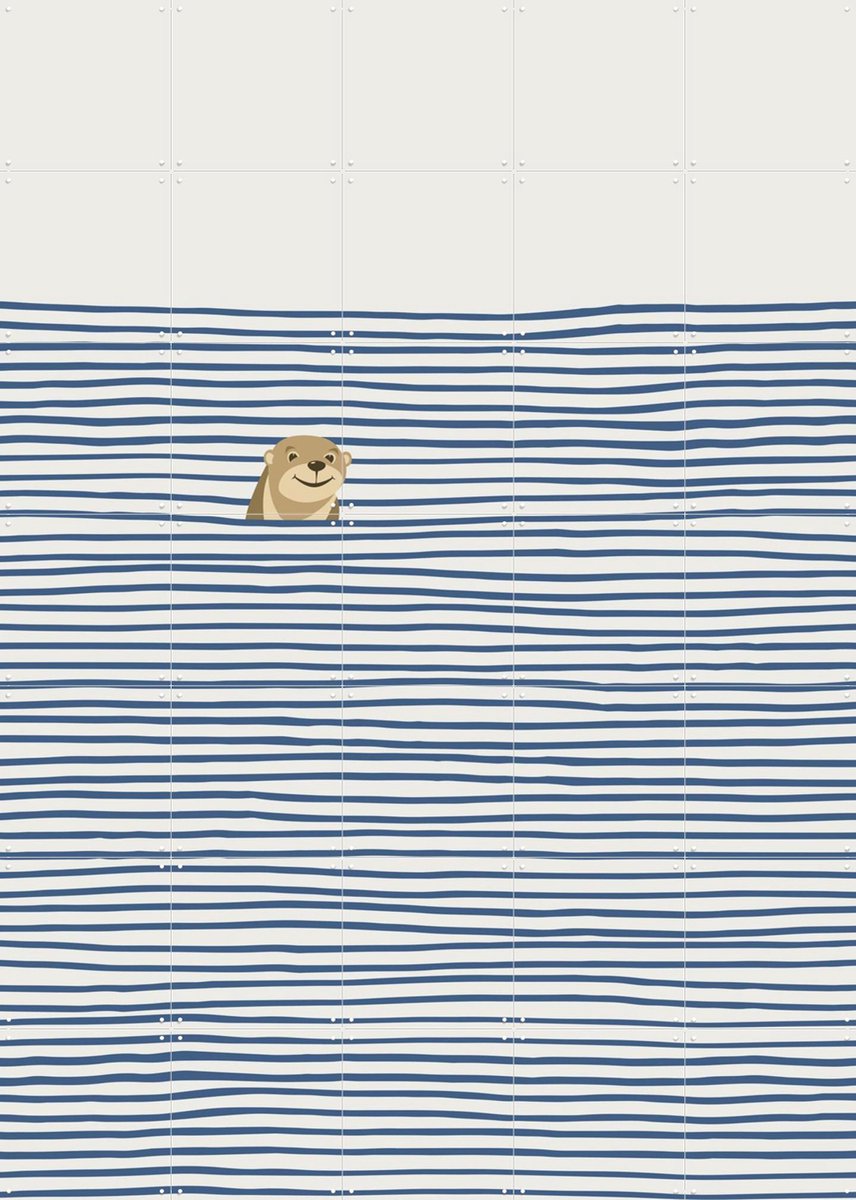 IXXI Otter Pop, Little Dean & Various - 100 x 140 cm - Gratis ophangtool - Grote wanddecoratie en posters - Grafisch Ontwerp, Minimalisme