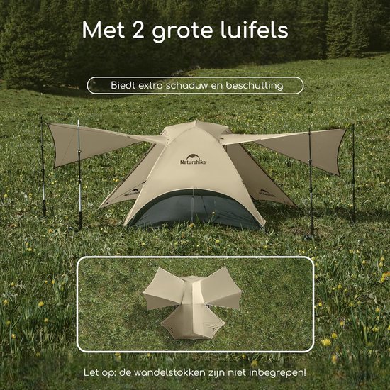 Naturehike Star River 2 UL - Ultralight - 2 persoons tent - Ultra Lichtgewicht tent - Incl. grondzeil - 15D 3000MM - Waterdicht - Hiking, wandelen & bikepacken - Kampeertent - koepeltent - Trekkerstent van Nature — afbeelding 3