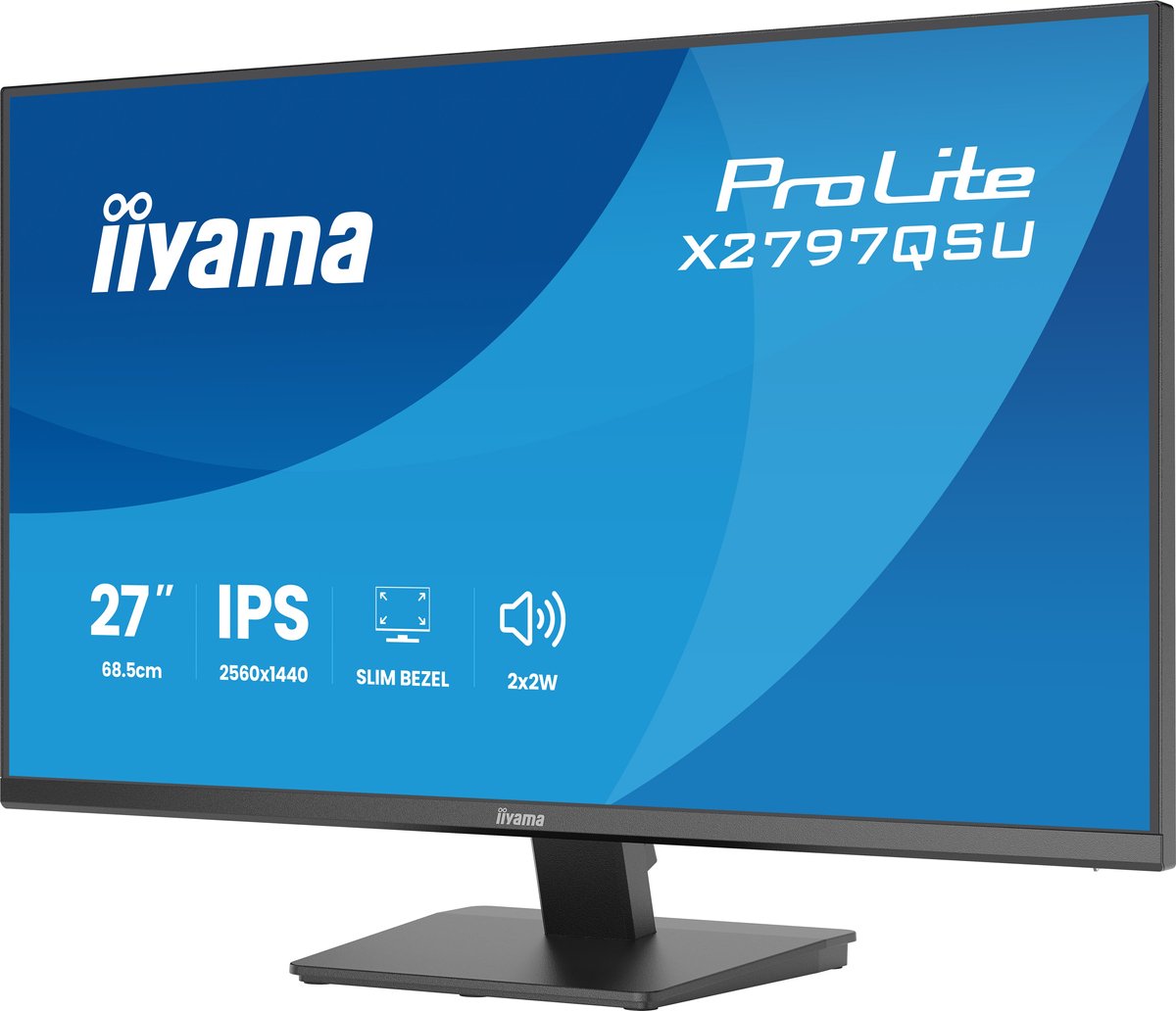 iyama ProLite X2797QSU-B1 - 27 inch - QHD - IPS - USB-Hub (4x)
