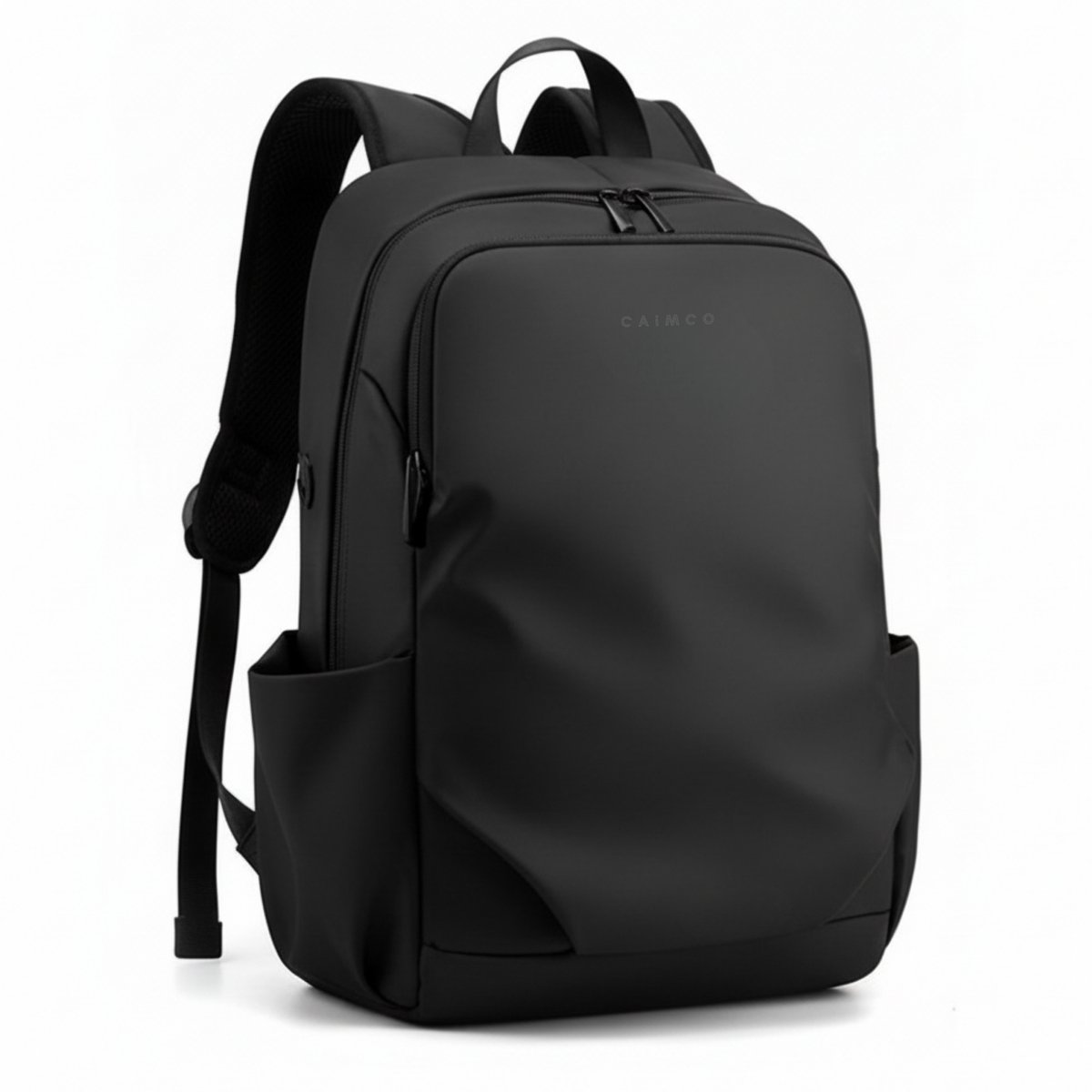 Caimco Mio Rugzak - Waterafstotende Rugzak met Laptopvak, Zijvakken en Matte Afwerking - Zwart
