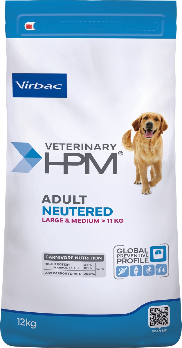 HPM Adult Neutered Dog Large & Medium 12 kg