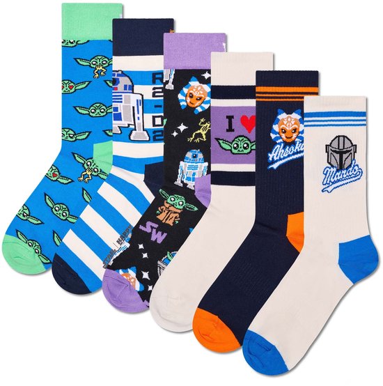 Happy Socks unisex giftbox 6P sokken star wars multi II (Star Wars)