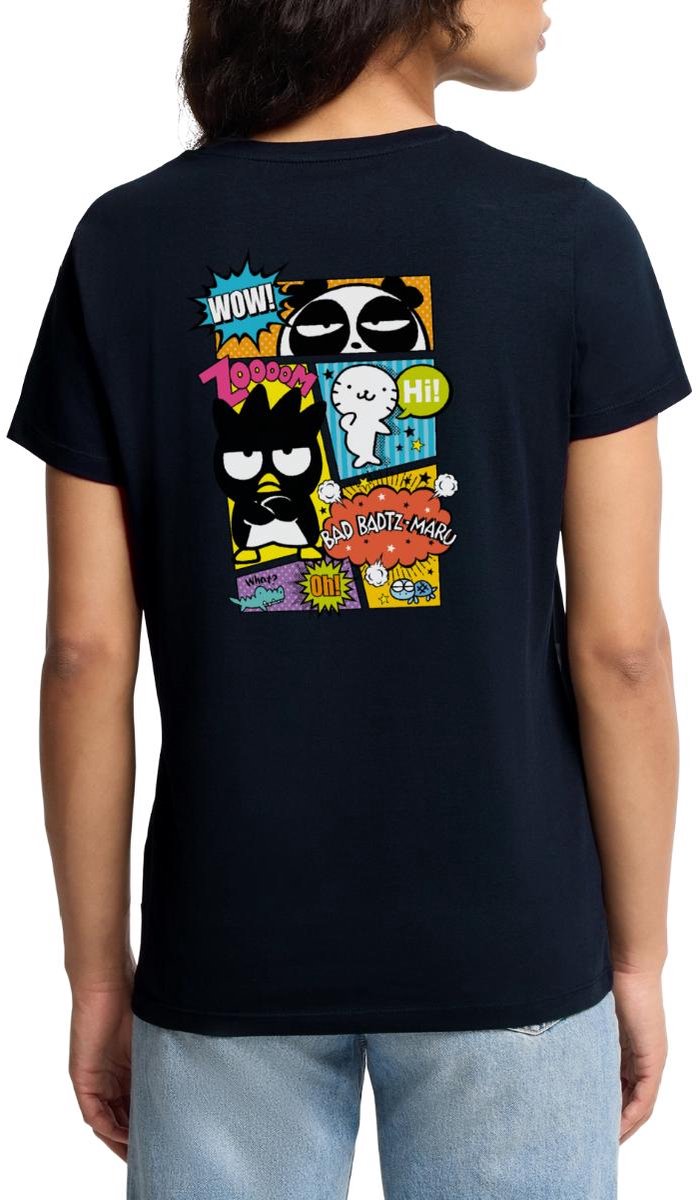 Bad Badtz-Maru Met Vrienden In Comicstijl Premium T Shirt Dames