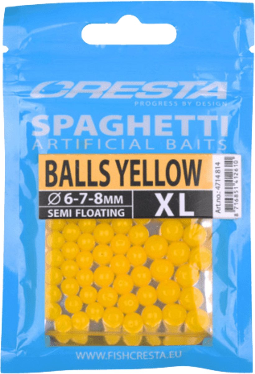 Cresta Spaghetti Balls Xl Yellow
