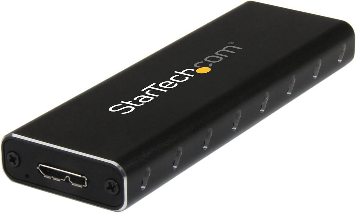 Externe M.2 SSD Behuizing voor SATA SSDs - USB 3.0 - Zwart - M.2 NGFF SATA met B Key & B+M Key