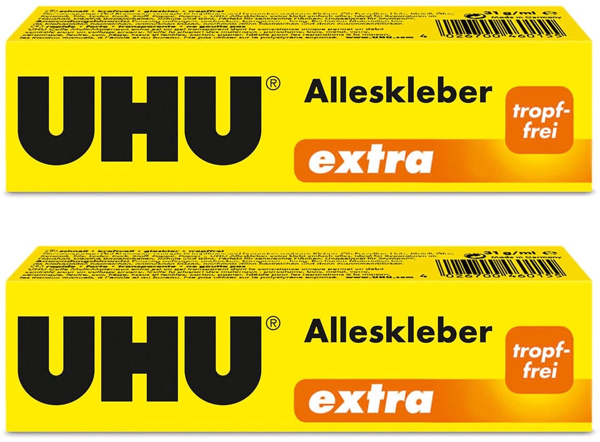 Extra Alleslijm - Universele Kunstharslijm voor Snelle en Glasheldere Verlijming (2 Stuks)