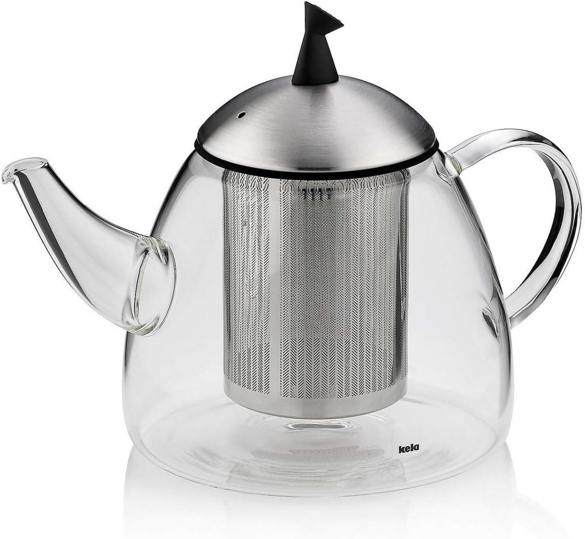 Glazen Theepot met Roestvrijstalen Zeef - Perfect voor Theeliefhebbers