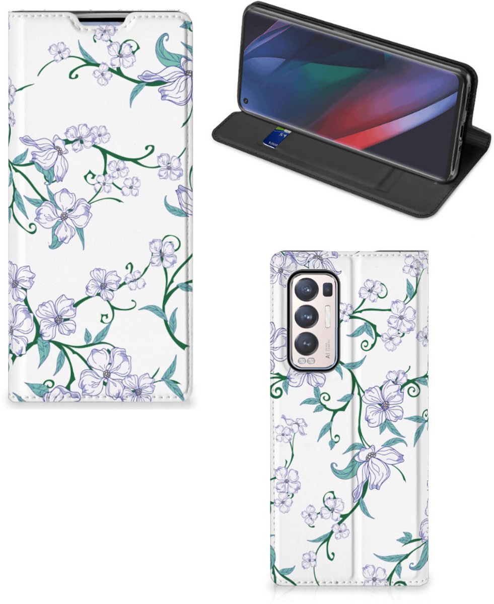 OPPO Find X3 Neo Uniek Smart Cover Blossom White