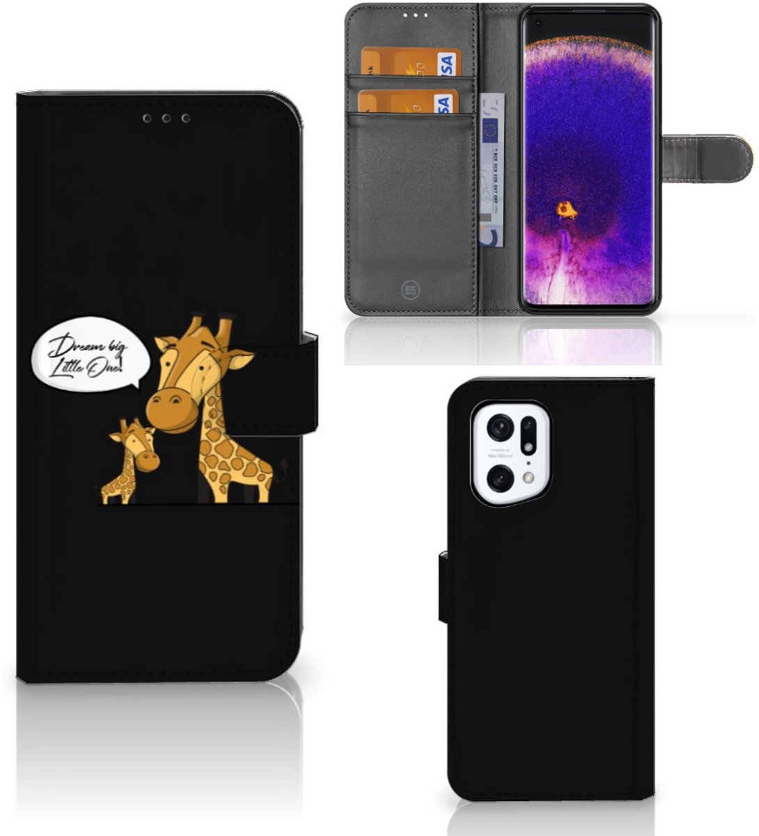 OPPO Find X5 Pro Leuk Hoesje Giraffe