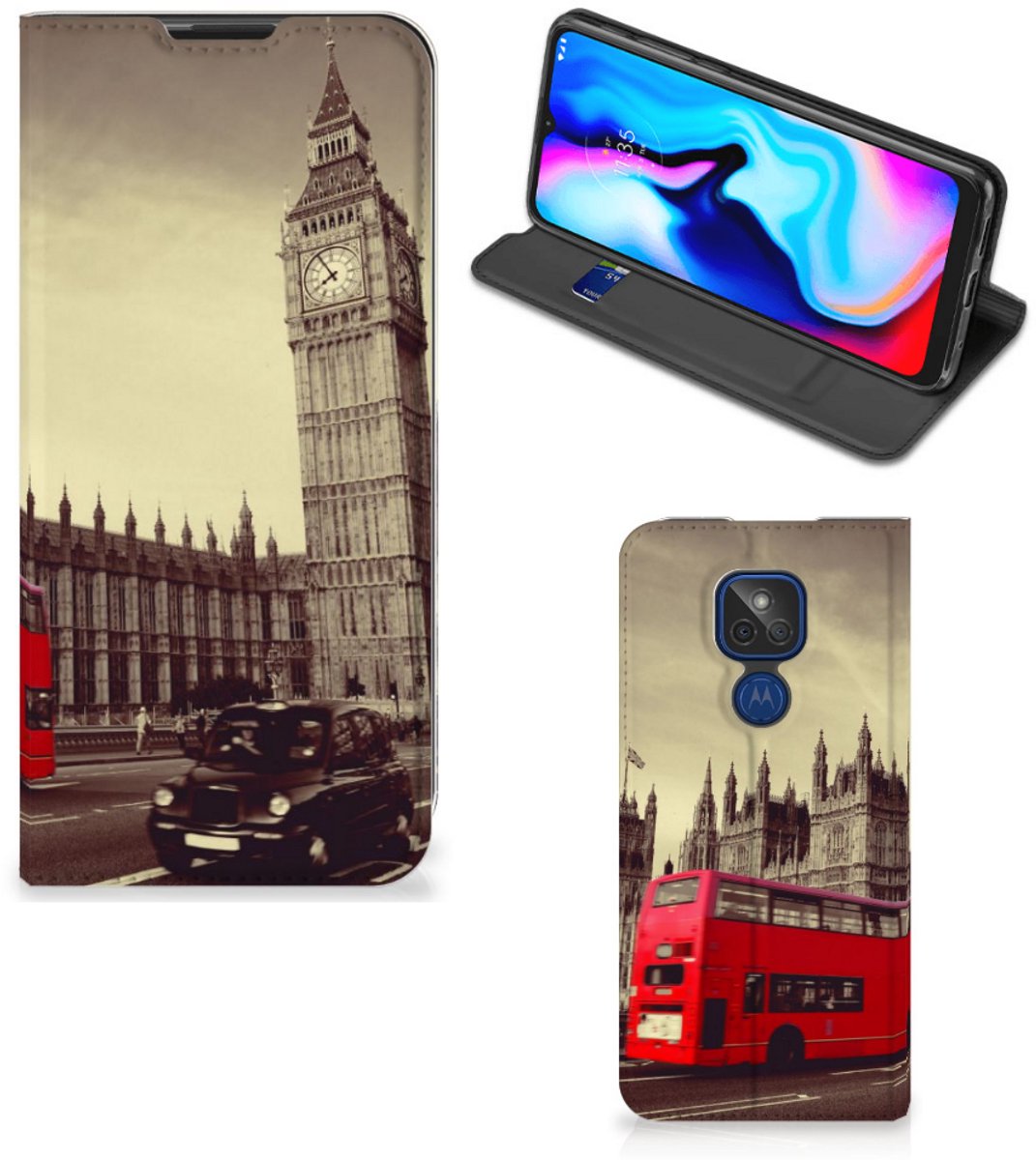 Motorola Moto G9 Play Book Cover Londen