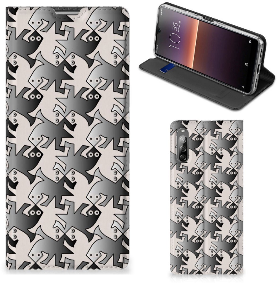 Sony Xperia L4 Hoesje maken Salamander Grey