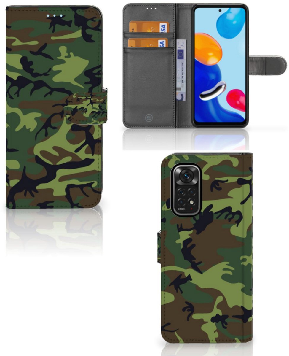 Xiaomi Redmi Note 11/11S Telefoon Hoesje Army Dark