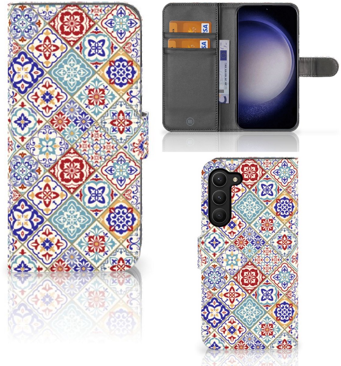 Samsung Galaxy S23 Plus Bookcase Tiles Color