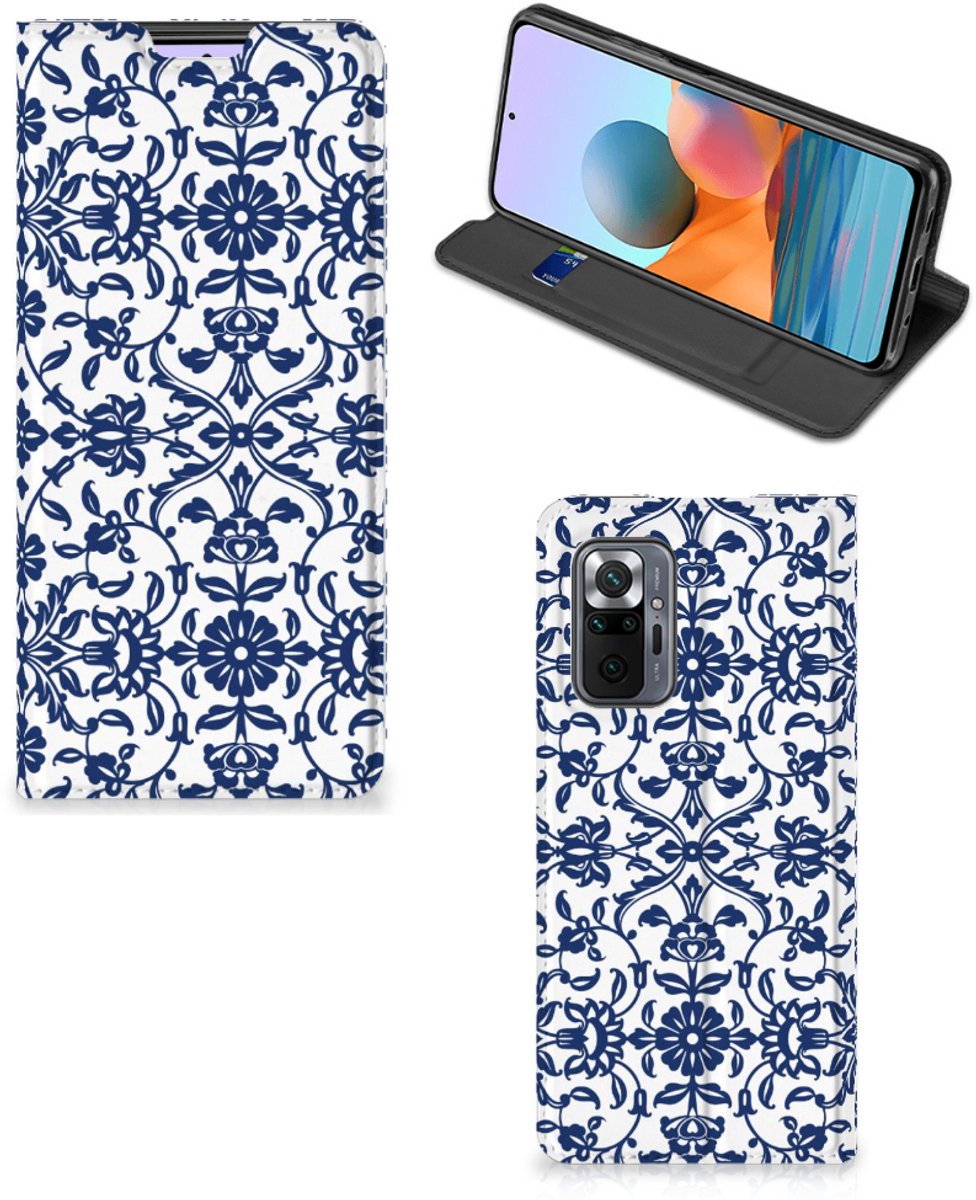 Xiaomi Redmi Note 10 Pro Smart Cover Flower Blue