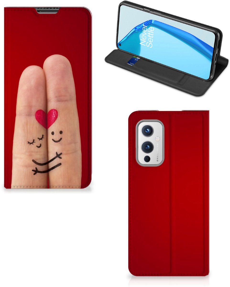 OnePlus 9 Hippe Standcase Liefde - Origineel Romantisch Cadeau