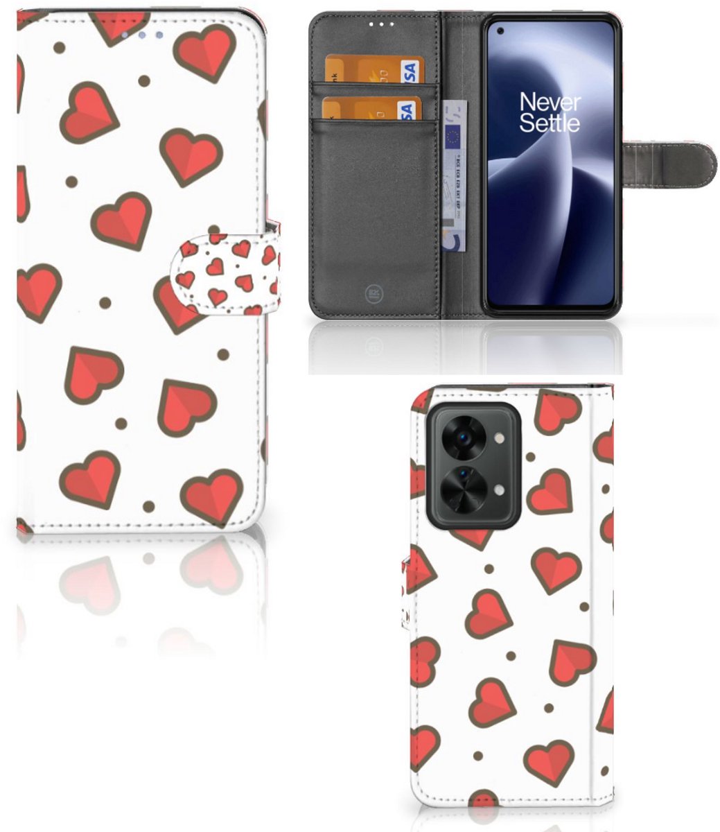 OnePlus Nord 2T Telefoon Hoesje Hearts