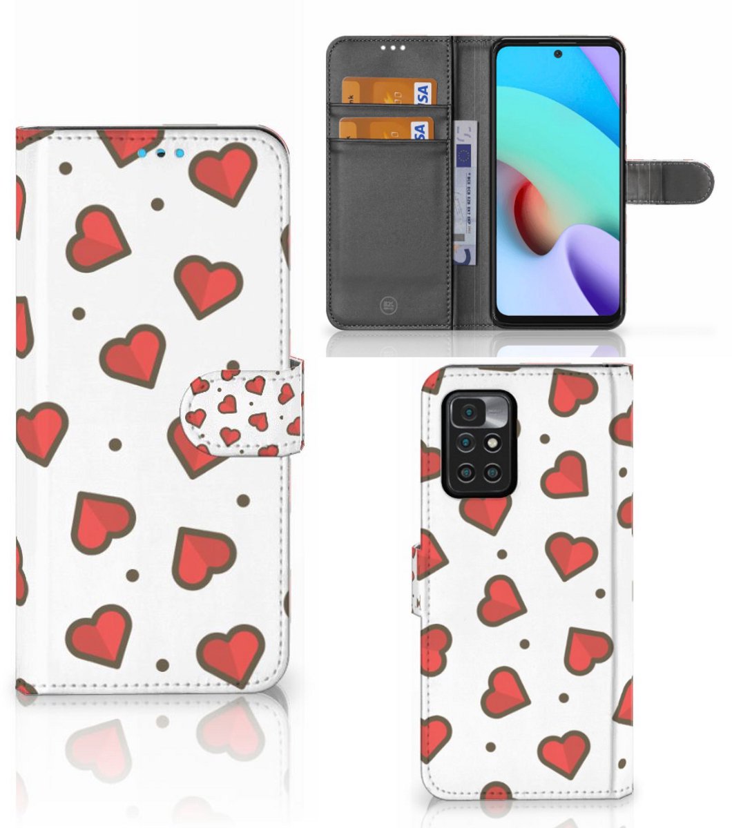 Xiaomi Redmi 10 Telefoon Hoesje Hearts