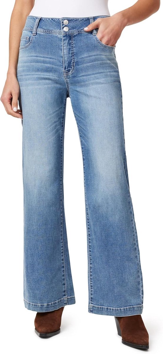 Hoge Taille Dames Jeans Relaxed Flare Pasvorm
