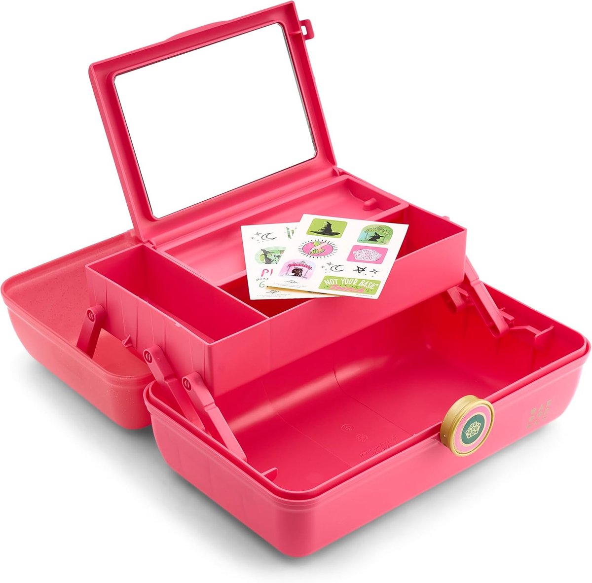 Cosmetische hoes voor meisjes - Roze Over Roze Sparkle
