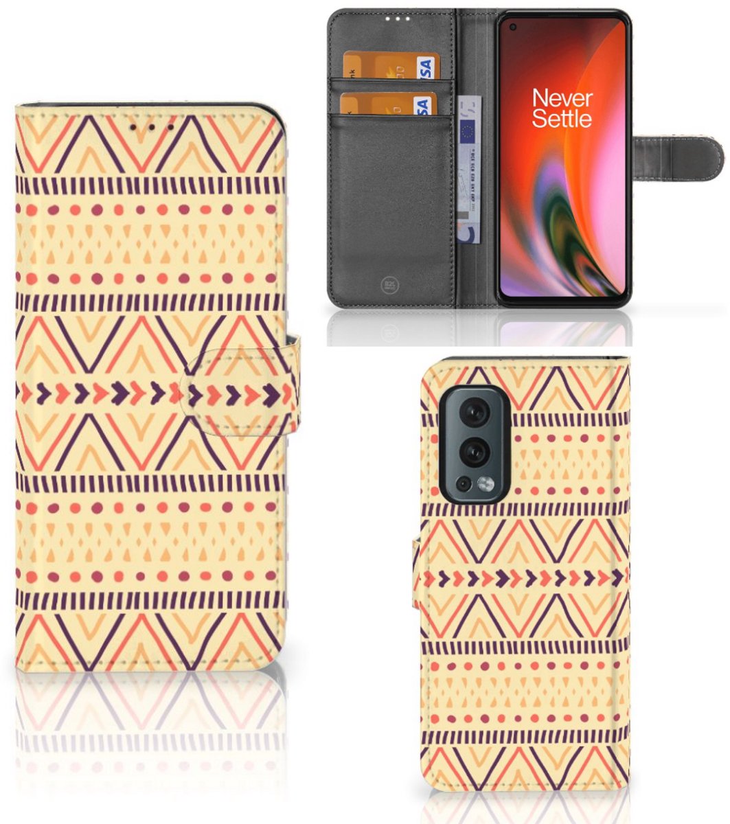 OnePlus Nord 2 5G Telefoon Hoesje Aztec Yellow