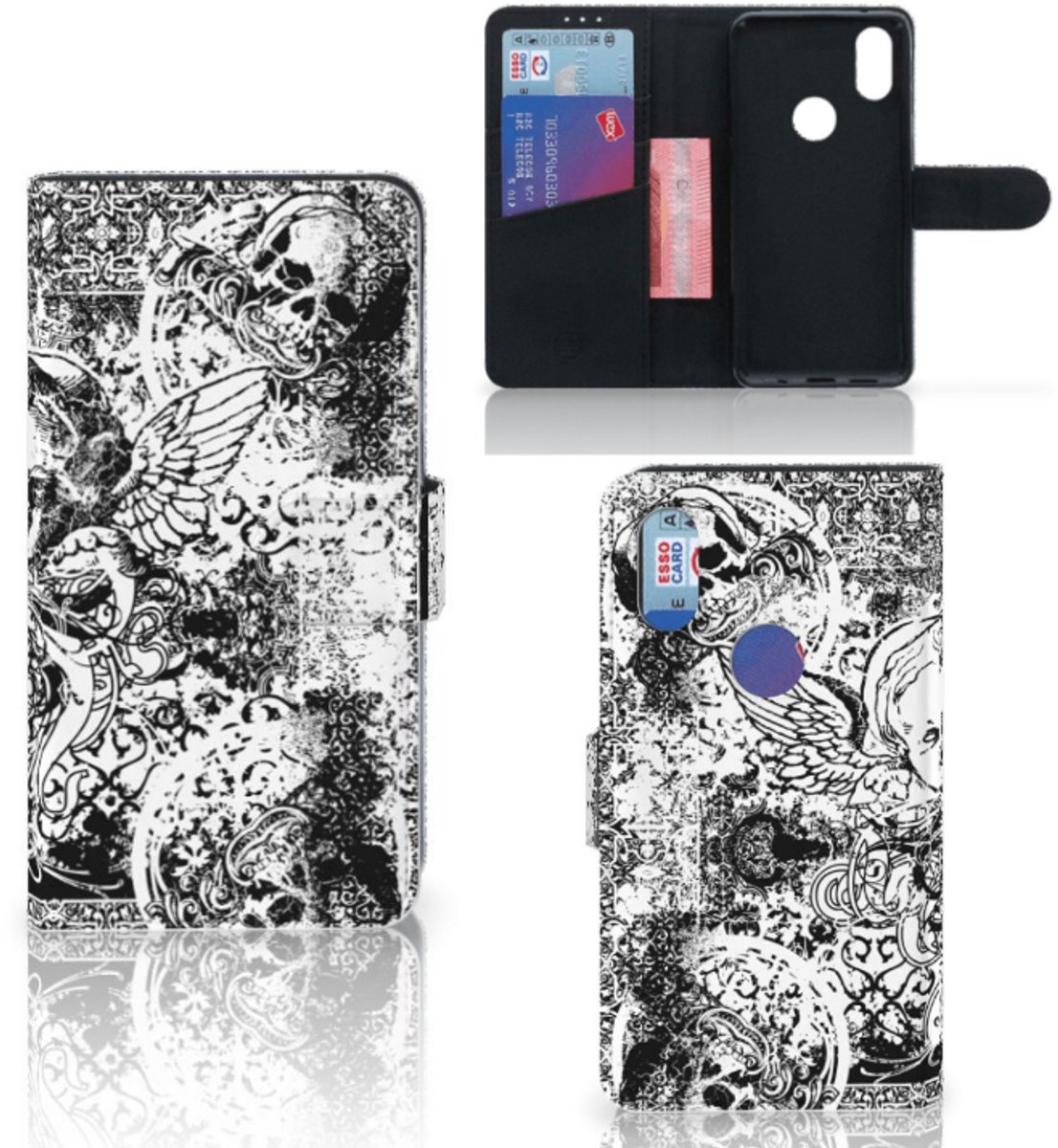 Telefoonhoesje met Naam Xiaomi Mi Mix 2s Skulls Angel