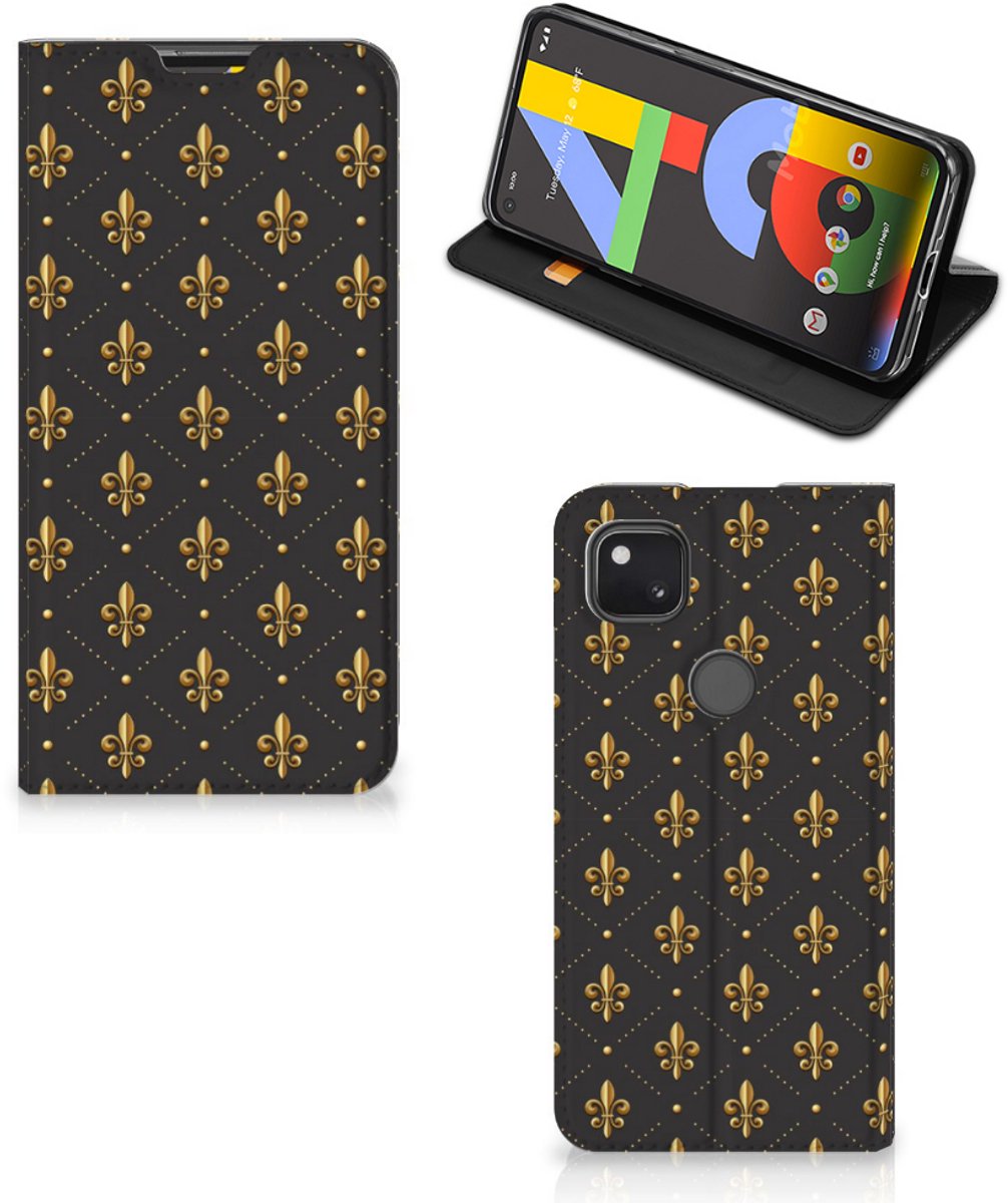 Google Pixel 4a Hoesje met Magneet Franse Lelie
