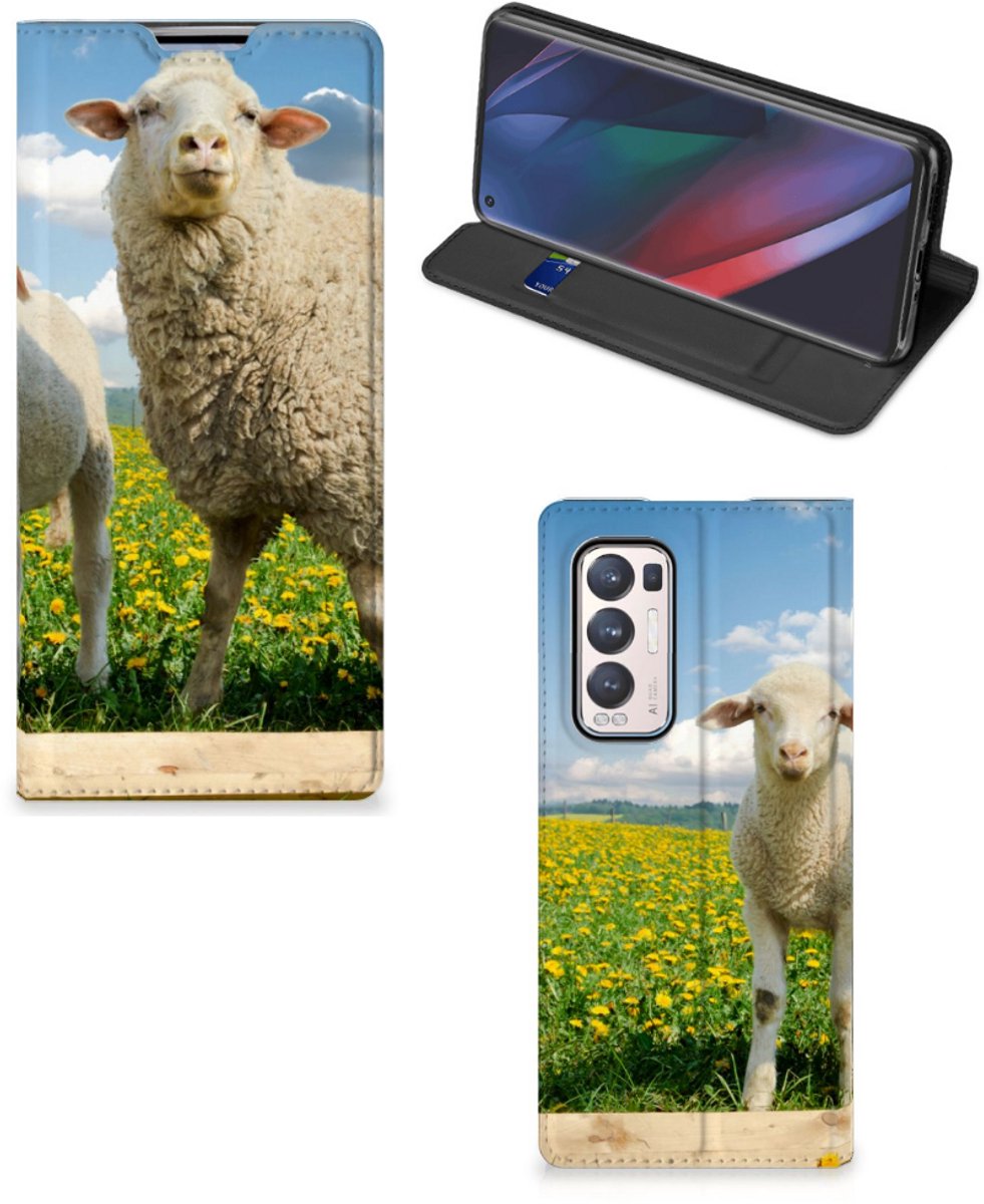 OPPO Find X3 Neo Hoesje maken Schaap en Lammetje