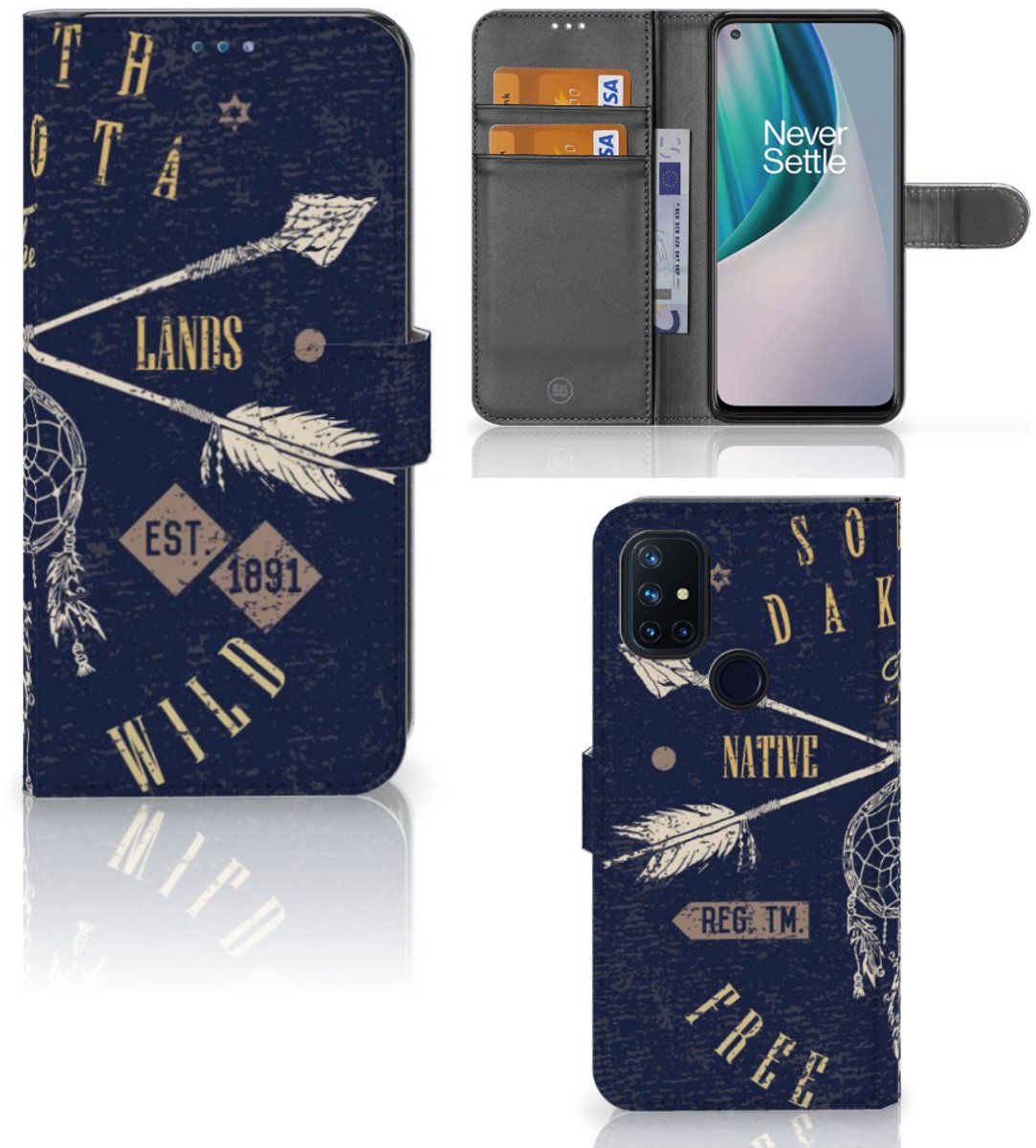 OnePlus Nord N10 Flip Cover South Dakota