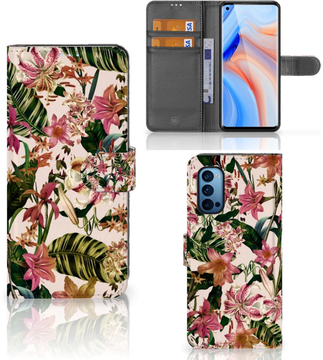 OPPO Reno 4 Pro 5G Hoesje Flowers