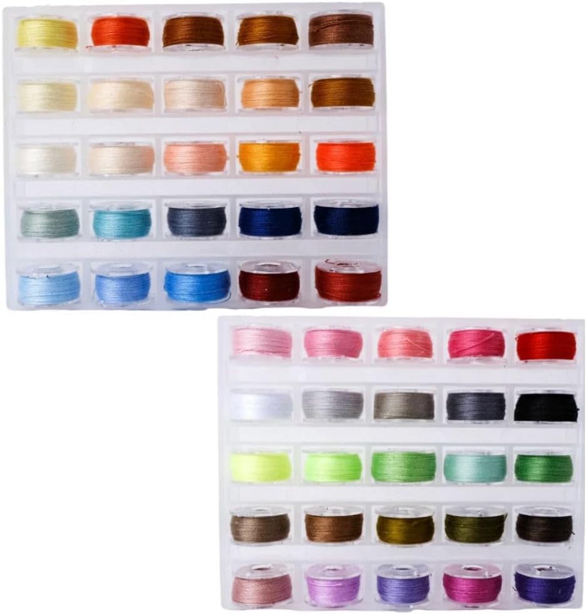 Klossen Draad Naaigaren Set - 50 Stuks Diversen Kleuren voor Naaimachines