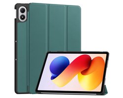 imoshion Tablet Hoes - Geschikt voor Xiaomi Redmi Pad 2 Pro/Xiaomi Poco Pad M1 - Trifold Bookcase - Donkergroen