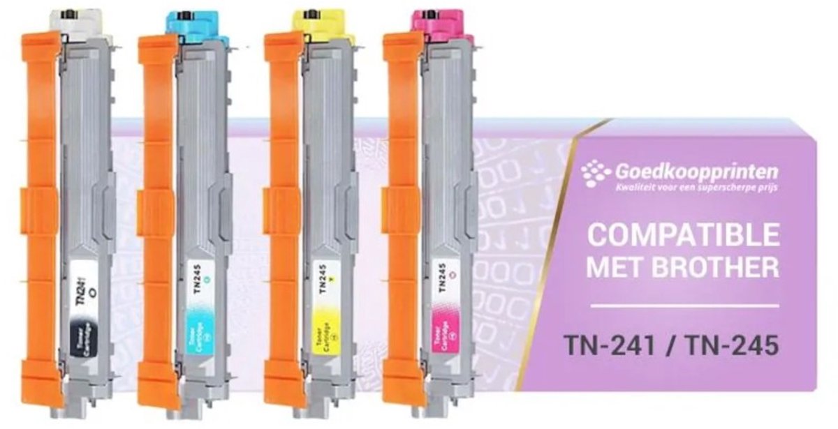 Brother TN-241 toner / TN-245 toner Multipack - Huismerk set