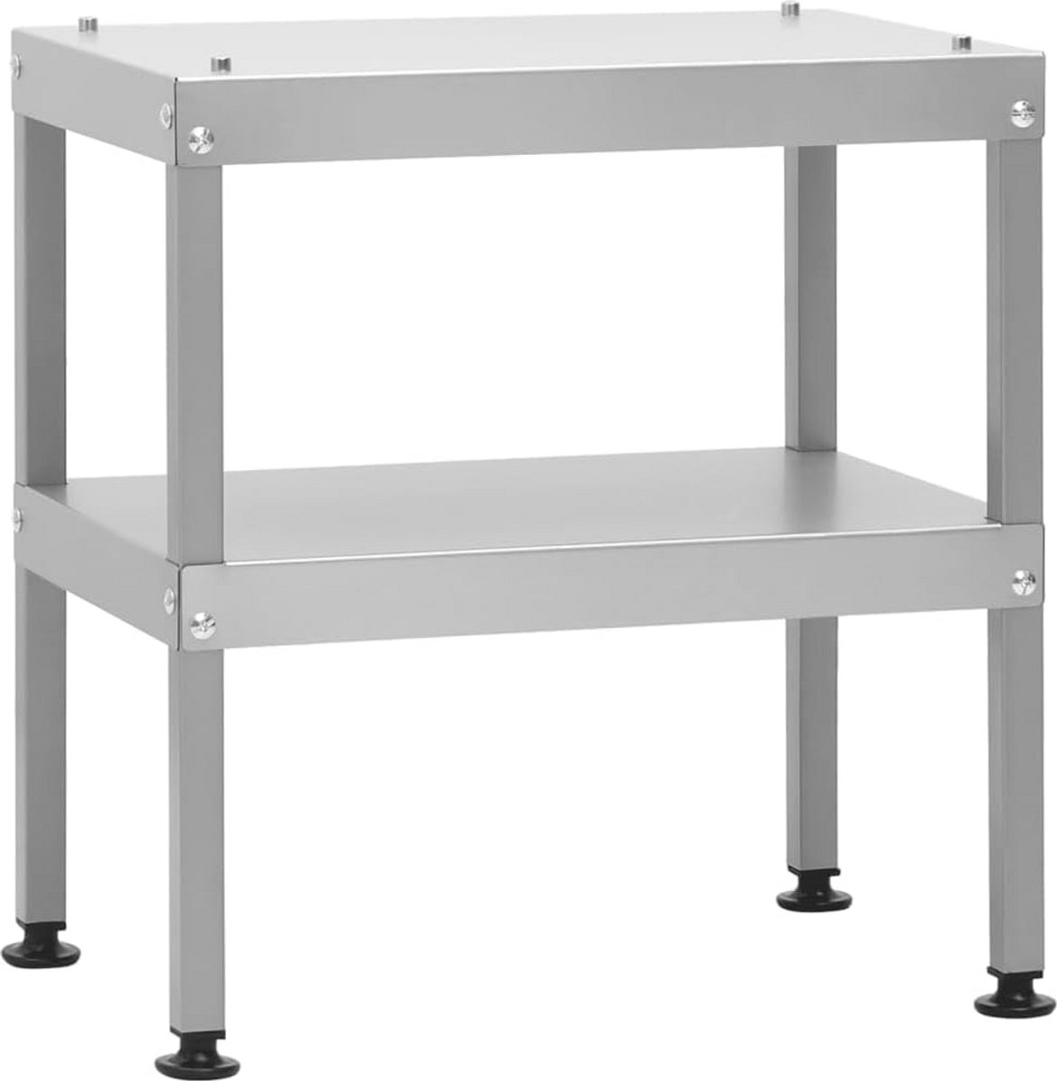 RVS Voorbereidingstafel voor BBQ en Keuken - Zink Galvaniseerd Staal