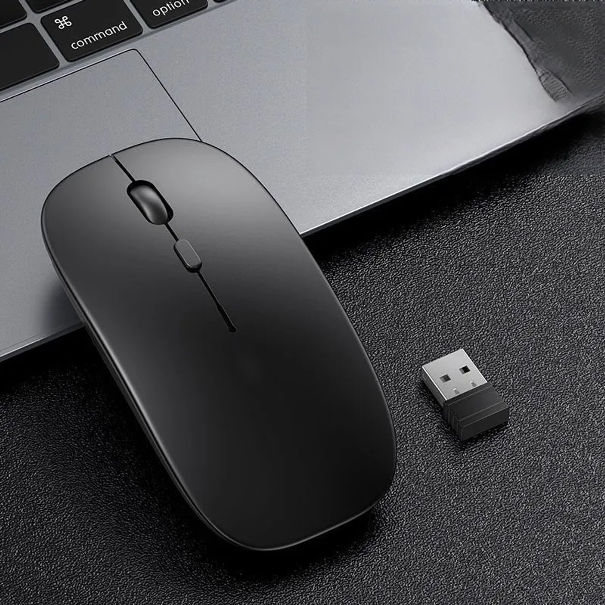 Draagbare muis - muis draadloos - Muis - USB 2.4G-muis - Voor laptops/MacBooks/pc's - Kunststof - Zwart