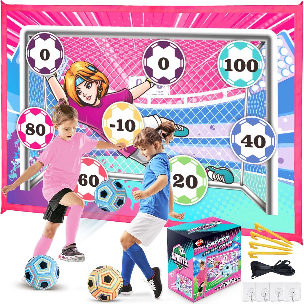Voetbalspeelset voor Kinderen - Sportplezier voor Binnen en Buiten