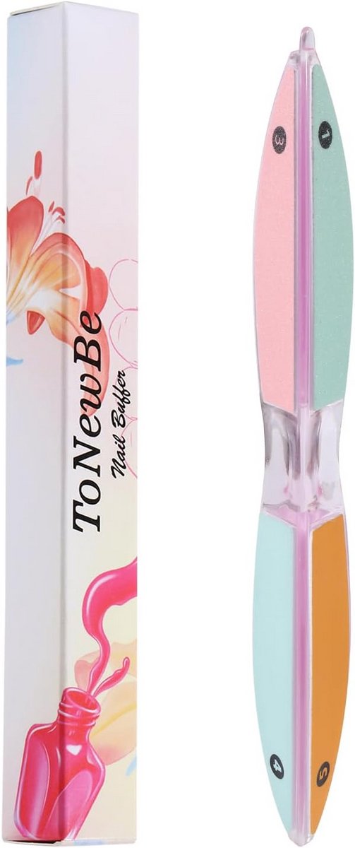 Multifunctionele 6-zijdige nagelvijl en buffer voor perfecte nagelverzorging