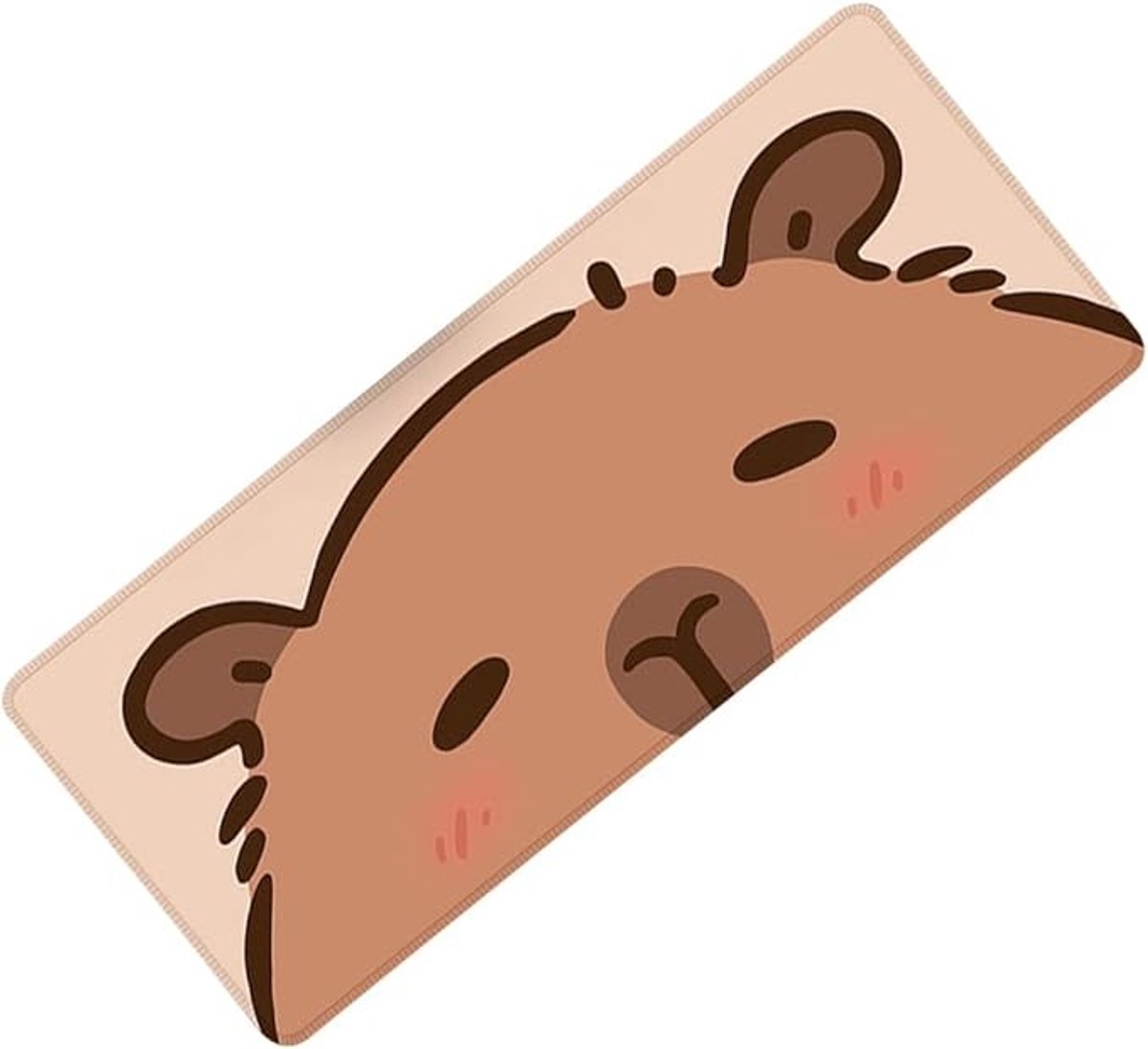 XXL Gaming Muismat met Capybara Print - Antislip Bureauonderlegger