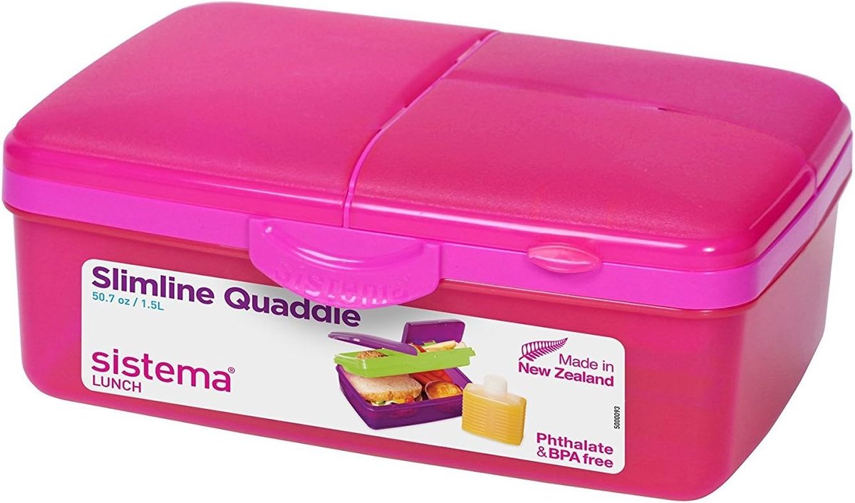Lunchbox met meerdere compartimenten - 1,5 L, Blauw