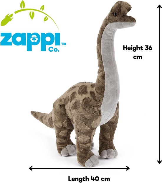 Zacht knuffeldier dinosaurus Brachiosaurus 40 cm - Pluche speelgoed voor baby — afbeelding 2