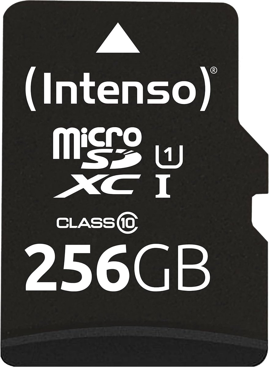 microSDXC Geheugenkaart 256GB Class 10 UHS-I met SD-adapter - Tot 90 MB/s