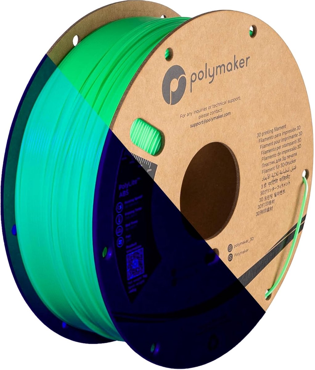 Sterk ABS 3D Printer Filament 1.75mm Neon Groen Hittebestendig 1kg