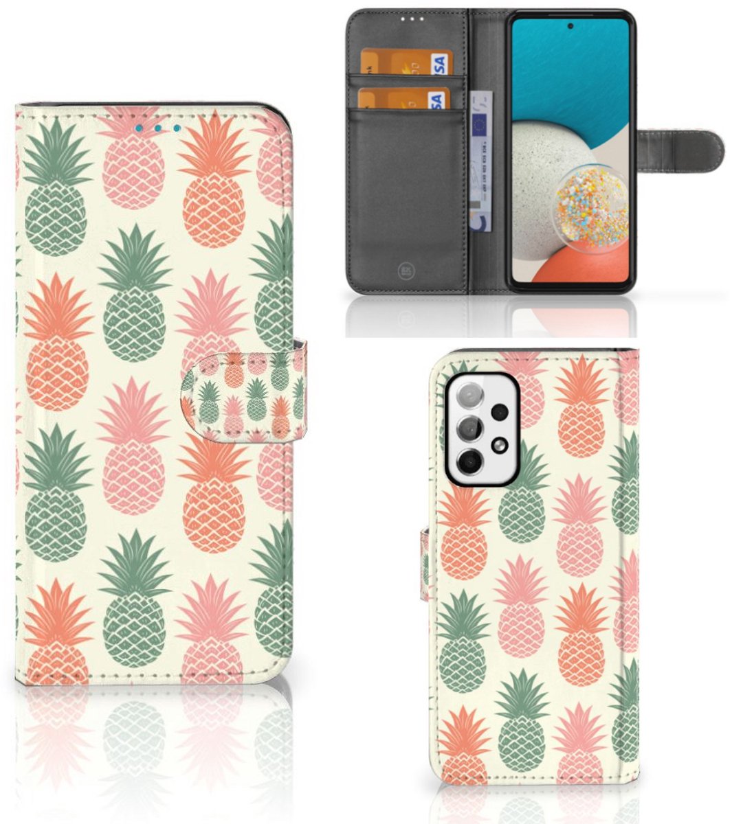 Samsung Galaxy A73 5G Book Cover Ananas